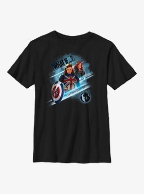 Marvel What If?? Captain Carter & Black Widow Team Up Youth T-Shirt