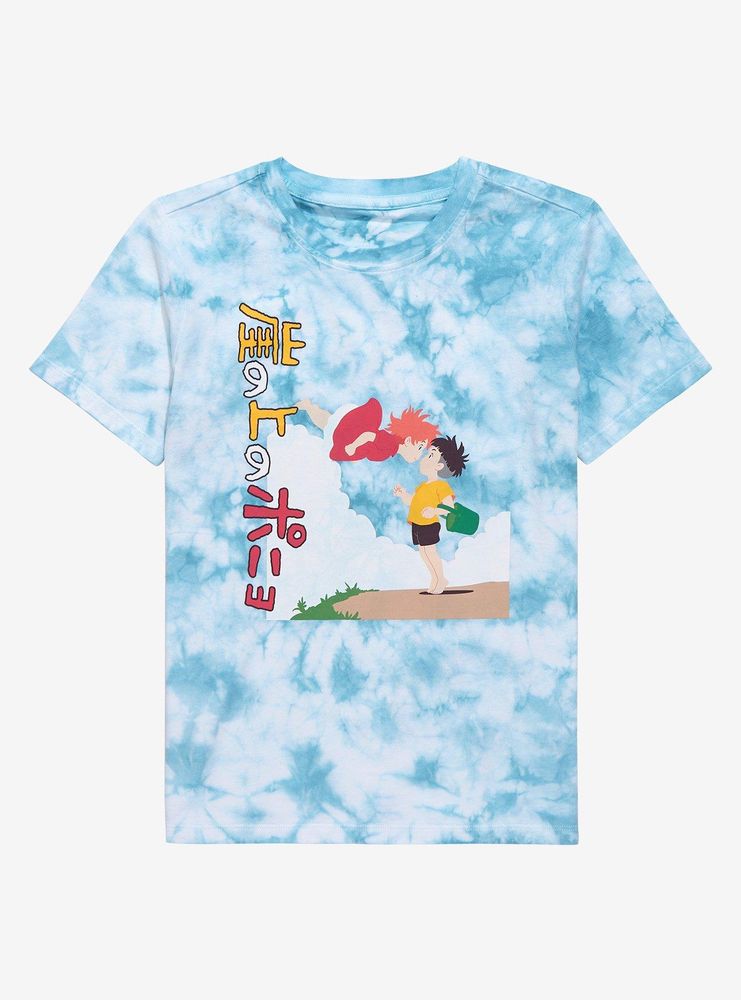 Studio Ghibli Ponyo Kanji Youth Tie-Dye T-Shirt - BoxLunch Exclusive