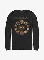 Marvel Eternals Circular Gold Heroes Long-Sleeve T-Shirt