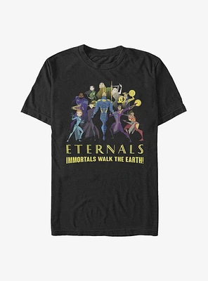 Marvel Eternals Immortals Walk The Earth T-Shirt