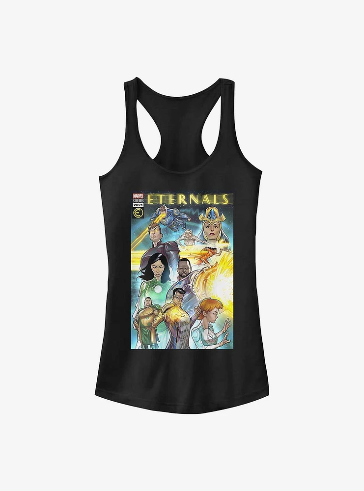 Marvel Eternals Group Comic Cover Girls Tank