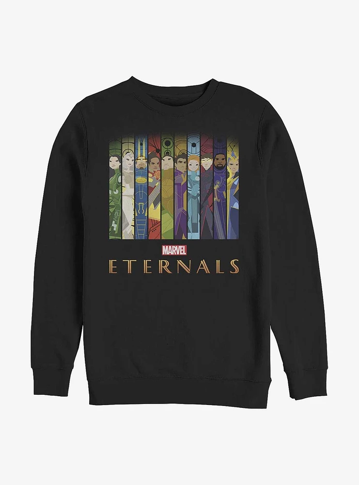 Marvel Eternals Panels Crew Sweatshirt