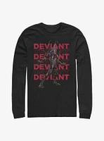 Marvel Eternals Deviant Kro Repeating Long-Sleeve T-Shirt