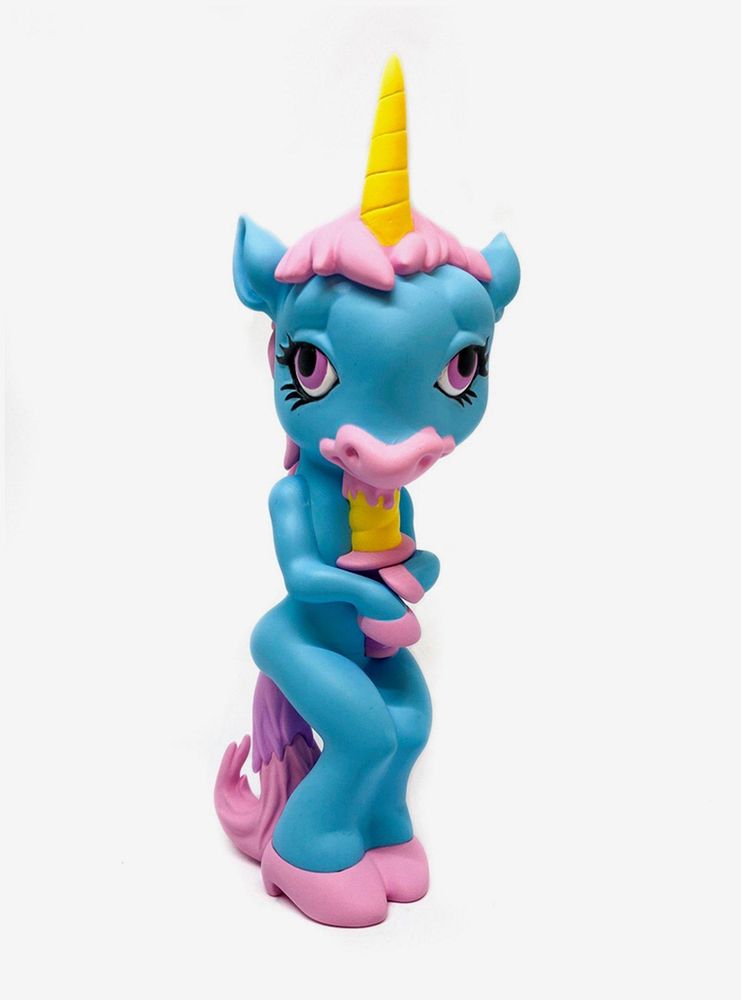 Ron English Forlorn Unicorn Blue Vinyl Figure