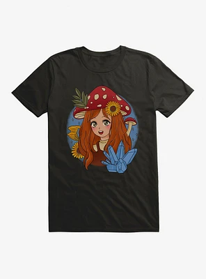 Cottagecore Mushroom Girl T-Shirt