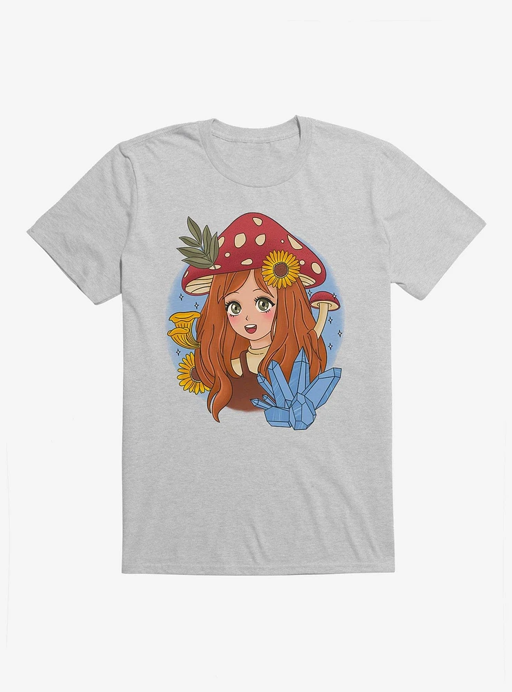 Cottagecore Mushroom Girl T-Shirt