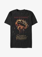 Game Of Thrones Raised Crown War Is Coming T-Shirt