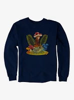 Cottagecore Frog Riding Sweatshirt