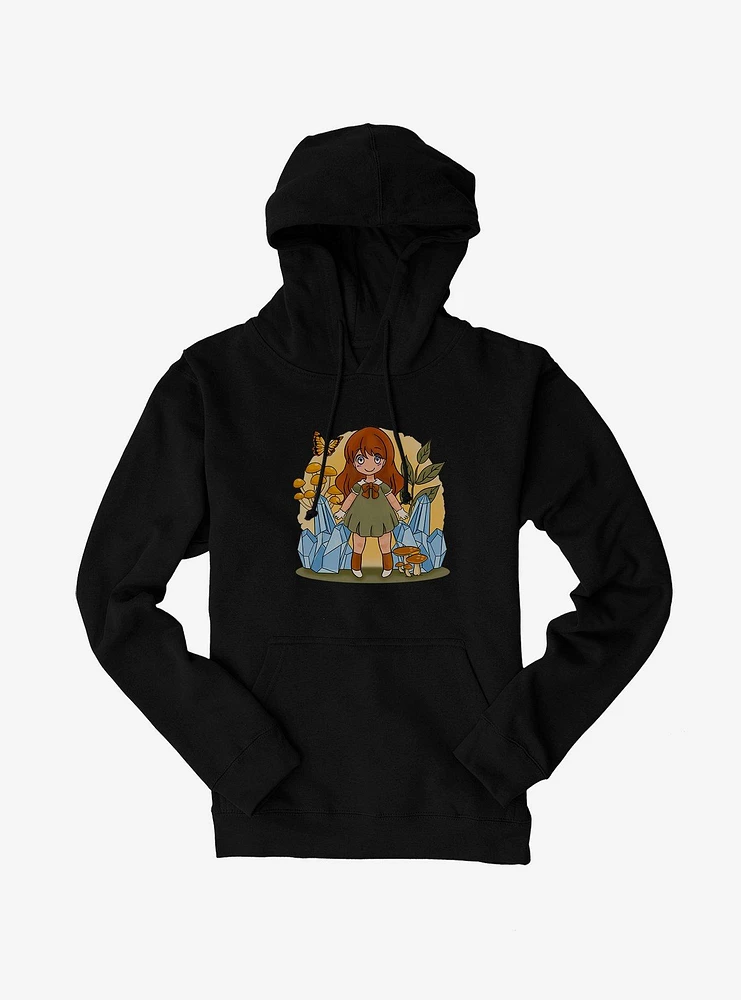 Cottagecore Crystal Mushrooms Hoodie