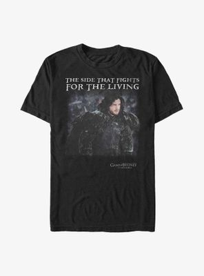 Game Of Thrones Jon Snow Side That Fights For The Living T-Shirt