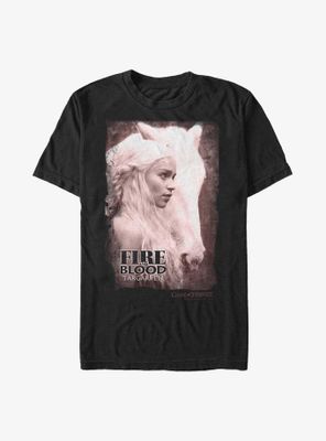 Game Of Thrones Daenerys Targaryen Fire & Blood T-Shirt