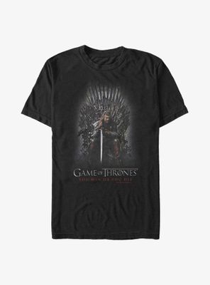 Game Of Thrones Ned Stark Iron Throne T-Shirt