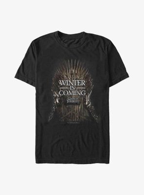 Game Of Thrones Winter Is Coming Iron Throne T-Shirt