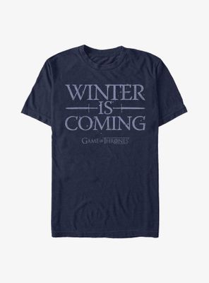 Game Of Thrones Winter Is Coming Simple T-Shirt