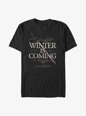Game Of Thrones Winter Is Coming Sword T-Shirt