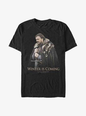 Game Of Thrones Ned Stark Brace Winter Is Coming T-Shirt