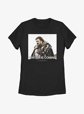 Game Of Thrones Winter Is Coming Ned Stark Womens T-Shirt