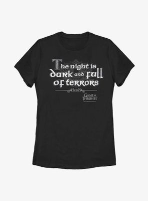Game OF Thrones Full Terrors Womens T-Shirt