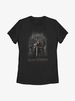 Game Of Thrones Ned Stark Iron Throne Womens T-Shirt