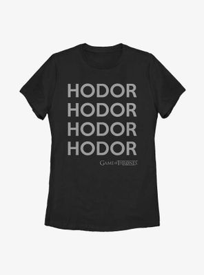 Game Of Thrones Hodor Stack Womens T-Shirt