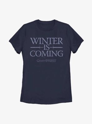 Game Of Thrones Winter Is Coming Simple Womens T-Shirt