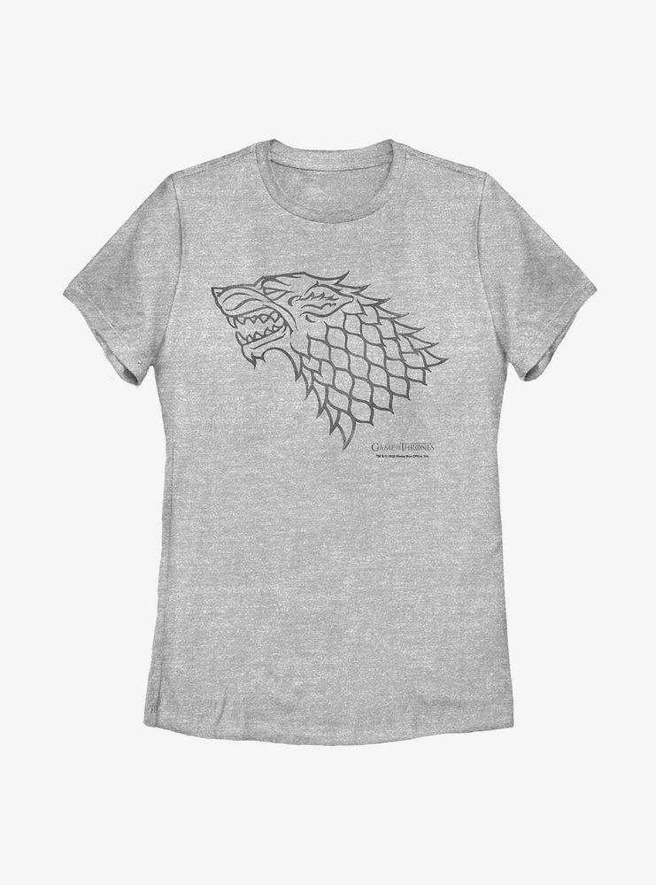 Game Of Thrones House Stark Emblem Womens T-Shirt