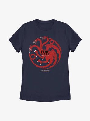Game Of Thrones Targaryen Seal Fire & Blood Womens T-Shirt