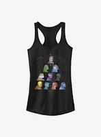 Marvel Eternals Silhouette Galaxy Heads Girls Tank