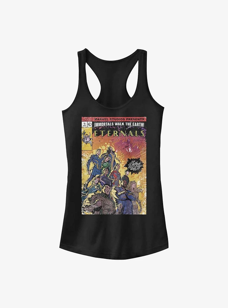 Marvel Eternals Vintage Style Comic Cover Girls Tank