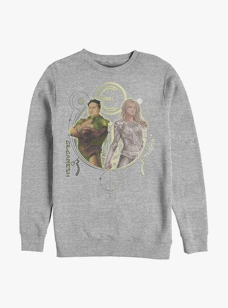 Marvel Eternals Gilgamesh And Thena Duo Crew Sweatshirt