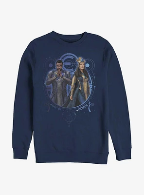 Marvel Eternals Phastos And Ajak Duo Crew Sweatshirt