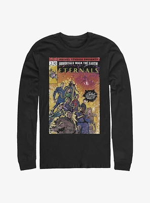 Marvel Eternals Vintage Style Comic Cover Long-Sleeve T-Shirt