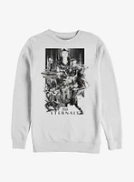 Marvel Eternals Paint Splattered Crew Sweatshirt