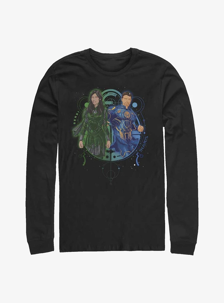 Marvel Eternals Sersi And Ikaris Duo Long-Sleeve T-Shirt