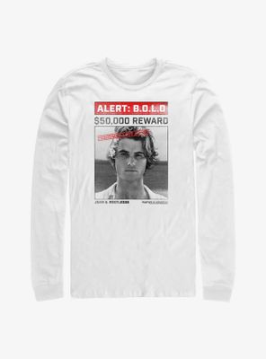 Outer Banks John B Wanted Poster Long-Sleeve T-Shirt
