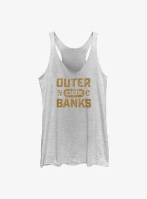 Outer Banks Distressed Type Womens Tank Top