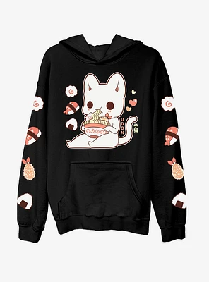 Tasty Peach Udon Kitten Sushi Girls Hoodie