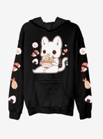 Tasty Peach Udon Kitten Sushi Girls Hoodie