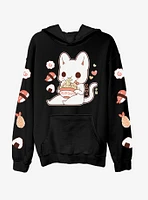 Tasty Peach Udon Kitten Sushi Girls Hoodie