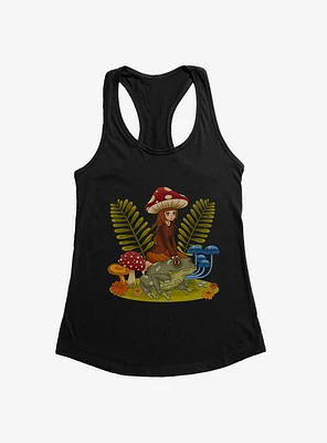 Cottagecore Frog Riding Girls Tank