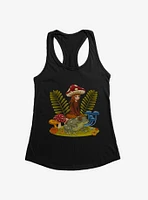 Cottagecore Frog Riding Girls Tank