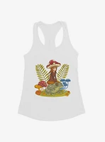 Cottagecore Frog Riding Girls Tank