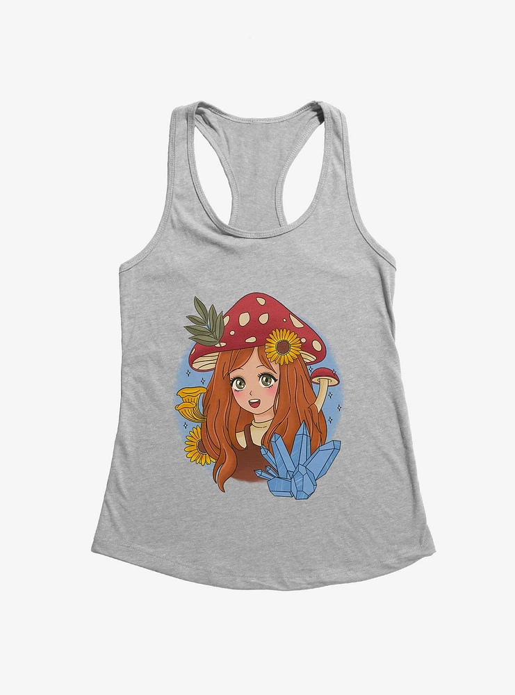 Cottagecore Mushroom Girl Girls Tank