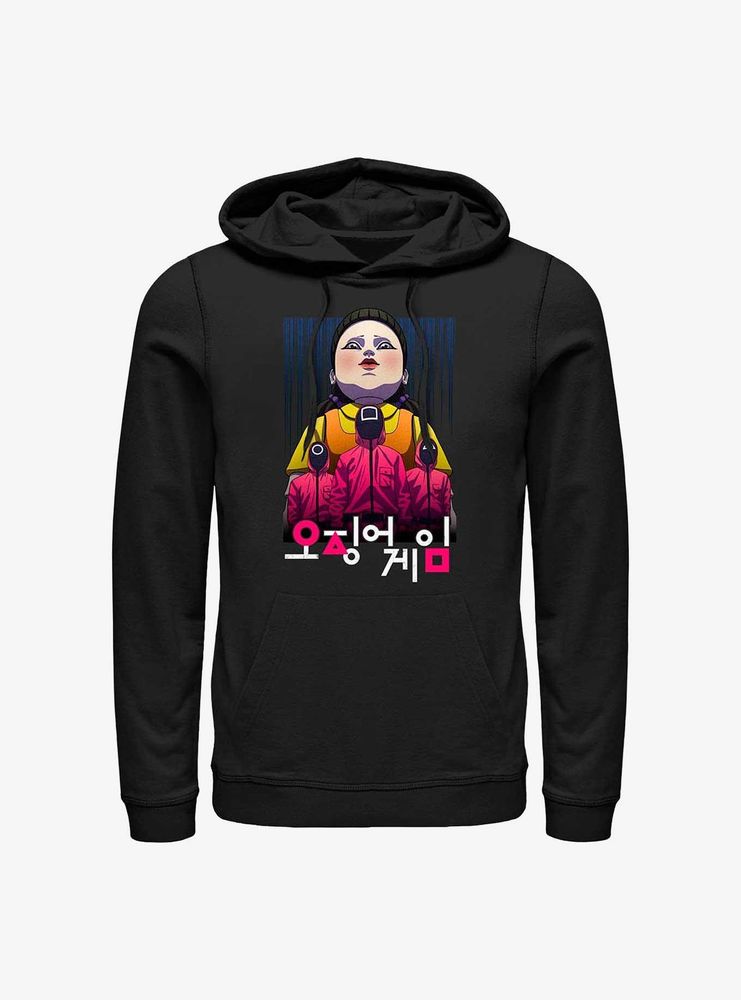 Squid Game Anime Guards Hoodie