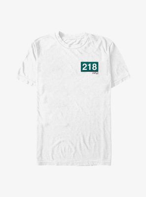 Squid Game Player 218 Patch T-Shirt