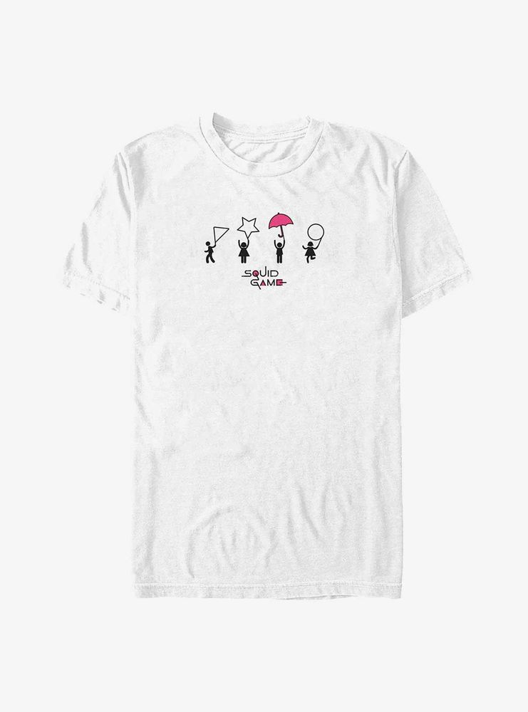 Squid Game Dalgona Candy Icon Shapes T-Shirt