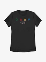 Squid Game Dalgona Candy Shapes Womens T-Shirt