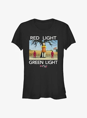 Squid Game Red Light Green Girls T-Shirt