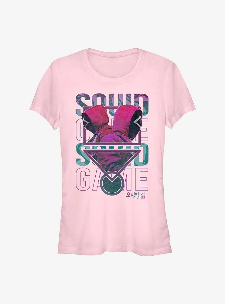 Squid Game Symbol With Stacks Girls T-Shirt