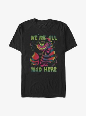 Disney Alice Wonderland Cheshire Cat All Mad T-Shirt